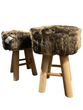 Noor Living 2er Set Hocker aus