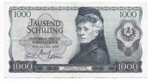 Österreich 1000 Schilling 1966 fein