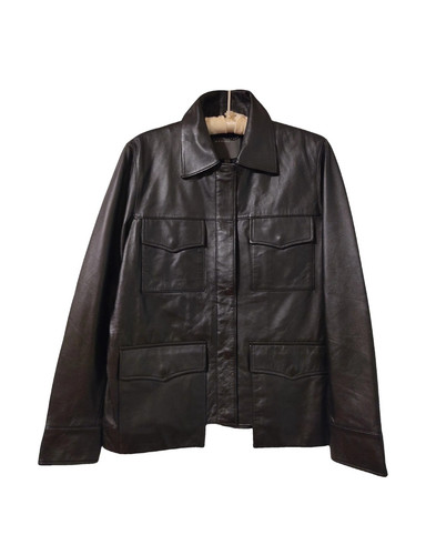 Muubaa schwarze lederjacke - lederjacke, mit