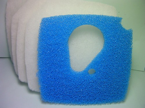 Filtervlies weiß x blau - 1,