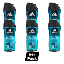 Adidas Duschgel Herren Männer ICE DIVE SHOWER GEL 6x 250ml Flasche ( € 18,59/L)