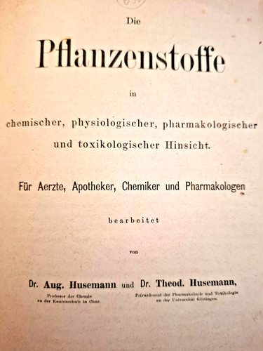Die pflanzenstoffe august - -,