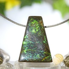 Ammolith Anhänger gebohrt 29