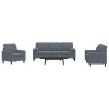 Sofagarnitur Sitzer + Sitzer Sofa Couch Loungesofa Garnitur Wohnzimmer 9 Farbe