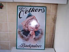 BLECHSCHILD RETRO DR OETKER