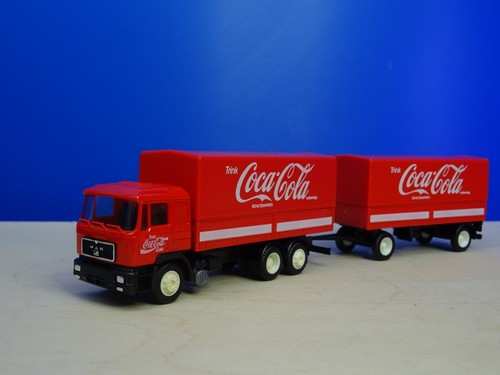 Herpa man lkw - man, coca