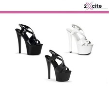 HIGH HEEL STILETTO PEEPTOE 7 ZOLL RIEMCHEN FETISCH PLEASER SKY 330 GRÖSSEN 3-11