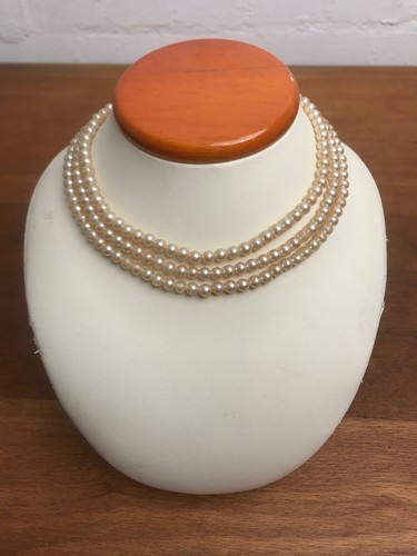 Vintage 3er perlenkette kette - vintage,