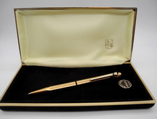 Caran d´Ache Ecridor Kugelschreiber Gold Plated Korn Guilloche Mint Top Zustand