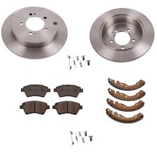 BREMSSCHEIBEN+BELÄGE+HANDBREMSBACKEN HINTEN passend für TOYOTA AVENSIS T25 03-08