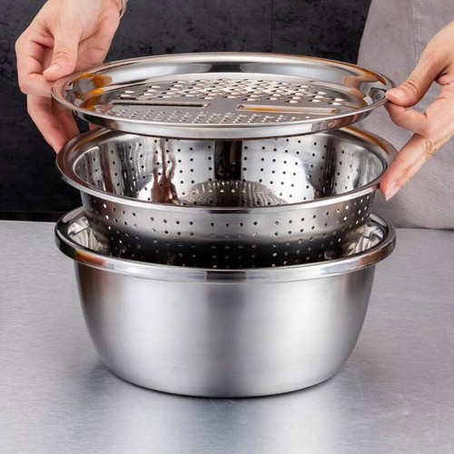 Edelstahl becken sieb - becken,