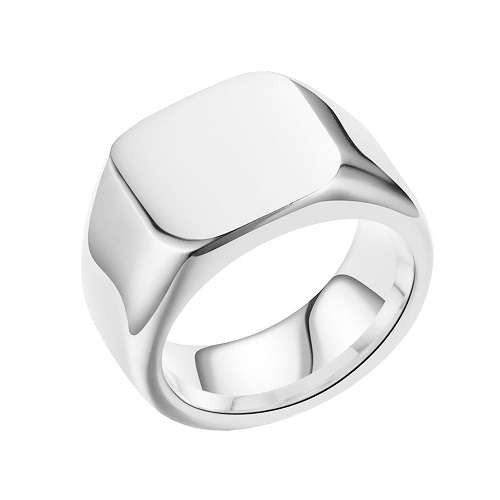 Herren siegelring edelstahl - siegelring,