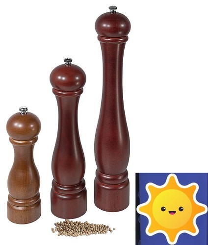 Pfeffermühle aus holz mit - aus,