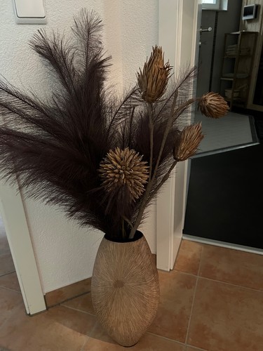 Vase mit deko wie - vase, (ton)