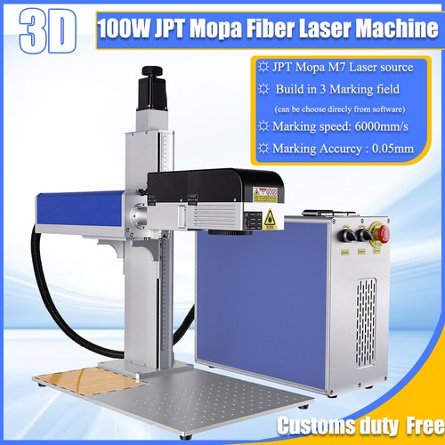 100w jpt mopa fiber laser - 3d,