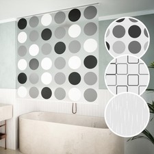 AQUABAD Vaskaflex Duschrollo Badewannenrollo Duschvorhang, Länge: 240 cm