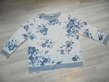 Modischer  Cecil Pullover  Feinstrick Gr.XL weiß/blau Herbst/Winter