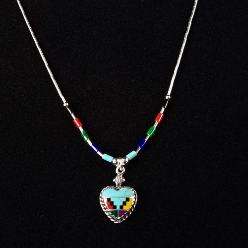 Indianerschmuck halskette herz - indianerschmuck,