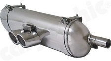 CARGRAPHIC Sport Endschalldämpfer Porsche 986 Boxster 2,7l / S 3,2l TÜV Auspuff