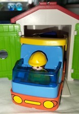 PLAYMOBlL 123 Sortiergarage und Lkw - Garage Auto (Set 70184) komplett