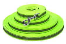 Anti-Rutsch Hundeleine gummiert Schleppleine Ausbildungsleine mit Reflektorfäden