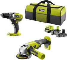 Ryobi R18DDAG-252S Werkzeugset 18V inkl. Zubehör 5133003819
