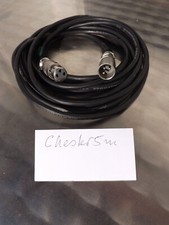 Chester Mikrofonkabel XLR, 5m, gummiert, schwarz, Metallstecker (Verlängerg.)