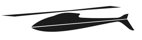 Stilisierter hubschrauber - stilisierter,