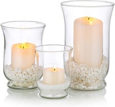 Glaskerzenhalter Set 3 Stück
