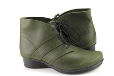 Loints of Holland  Gr.37 Damen Stiefel Stiefeletten Boots  Grün WIE NEU K 352