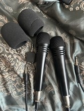 2x TONOR Karaoke Mikrofone Set Mit Kabel & Schaumstoffüberzügen • neuwertig