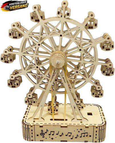 Holzpuzzle riesenrad - 3d,