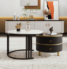 Rund Couchtisch 2er Set