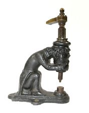 Judaica Nietpresse Spindelpresse Stanzer Eisen ca. 1850