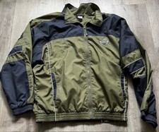 etirel Sportswear Herren Jacke Freizeitjacke Windjacke Gr. 54 Khaki/Blau Taschen