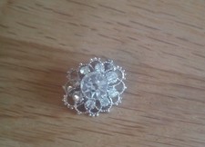 Wunderschöne alte Brosche Strass 