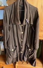 Mantel - lange Jacke - 100% Leinen - lässiger Schnitt