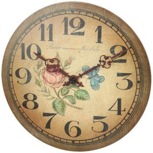 Wanduhr quarzwerk holzgehäuse - wanduhr,
