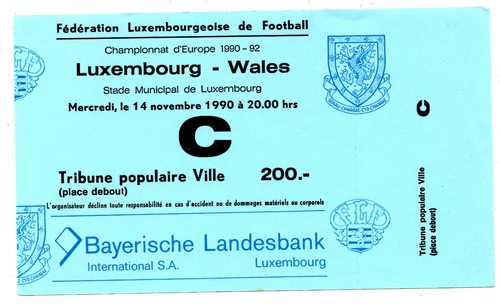 Ticket lsp luxemburg - -, wales