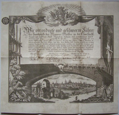 München 1799 kundschaftsbrief - 1799,