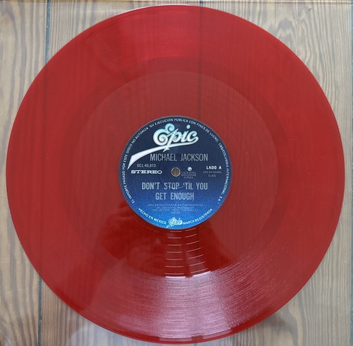 Michael jackson red vinyl - jackson,