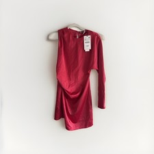 ZARA Damen Kleid Rot - Größe