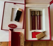 Cartier Feuerzeug  925 SILBER  Sterlingsilber komplett!  Große Box mit Zubehör