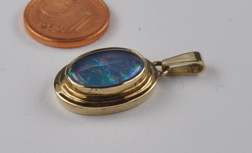 Anhänger opal solitär - opal,