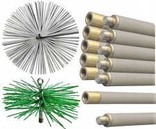 Neu Schornsteinbesen Kaminbesen Profi Set Zuggewicht Schornsteinfeger von Unten