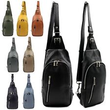 ITALY ★ ECHT LEDER BODYBAG RUCKSACK CROSSOVER SCHULTERTASCHE UMHÄNGETASCHE BAG 