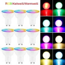 20x LED GU10 Birnen 5W Leuchtmittel RGB mit Fernbedienung Strahler Lampe dimmbar