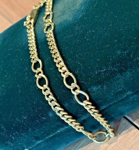 Karat gold armband panzer - 18,