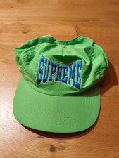Supreme Nylon Logo Strap 5-Panel SS16 neon grün green Cap Hut Mütze