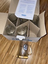 6x 0,2 L Exklusiv-Seidel Krombacher Sahm Bierglas Bierkrug